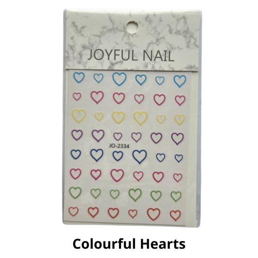 Heart and Star Nail Sticker