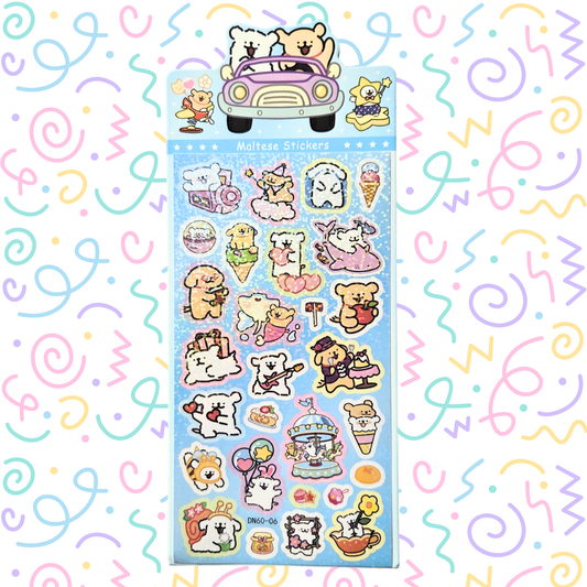 Maltese Holographic stickers