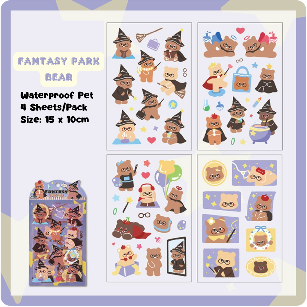 Fantasy Park PET Sticker (4 Sheets/ Pack)