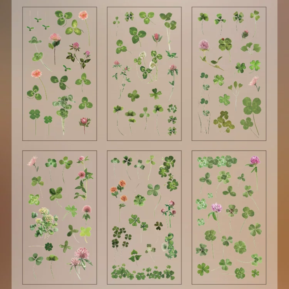 Plant PET Sticker (6 Sheets/ Pack)