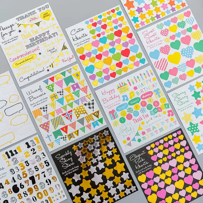 Decorative Stickers (Gold Foil)