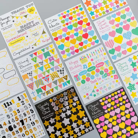 Decorative Stickers (Gold Foil)