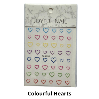 Heart and Star Nail Sticker