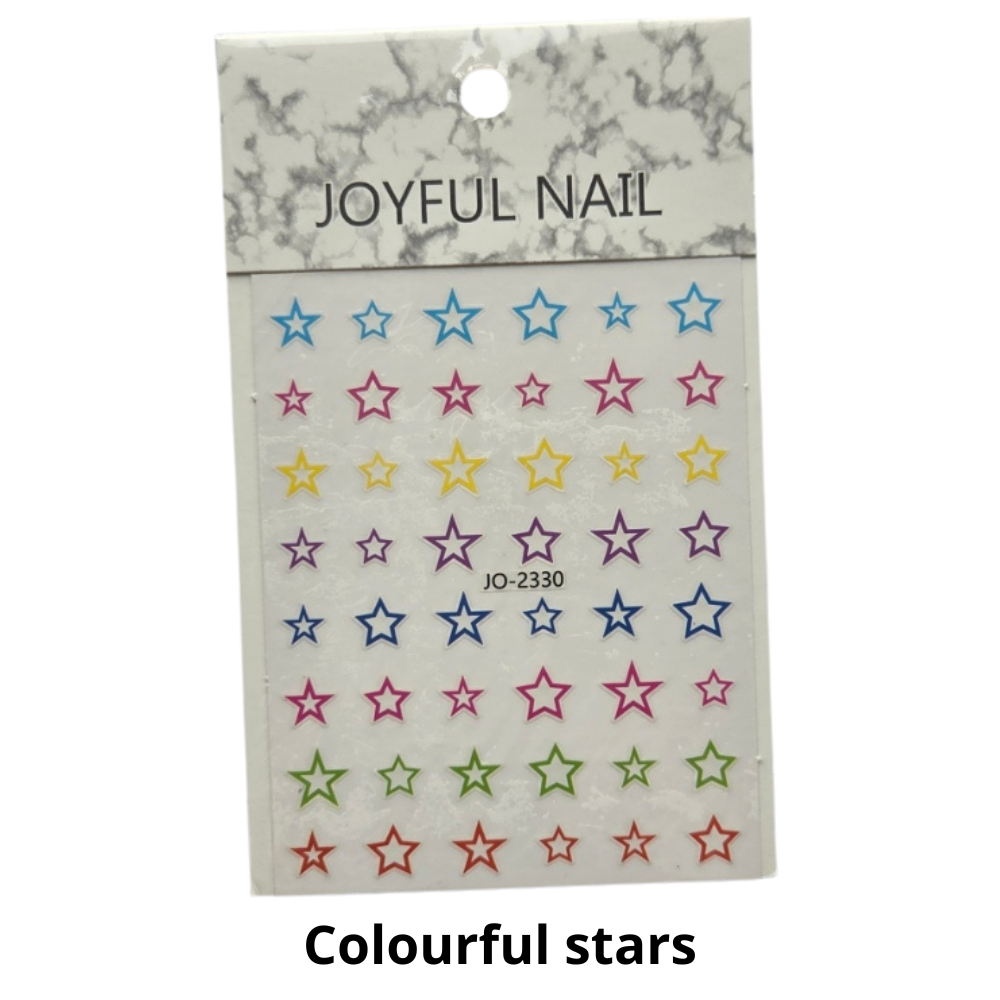 Heart and Star Nail Sticker