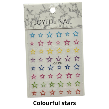 Heart and Star Nail Sticker
