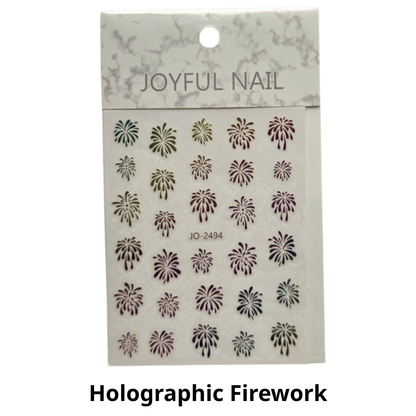 Firework Nail Sticker