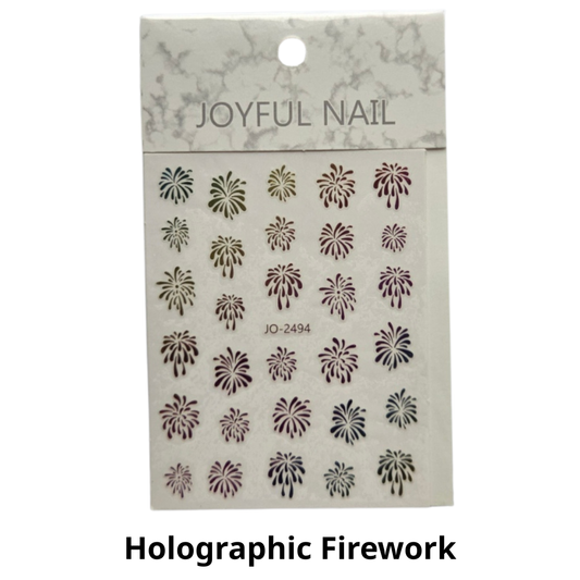 Firework Nail Sticker