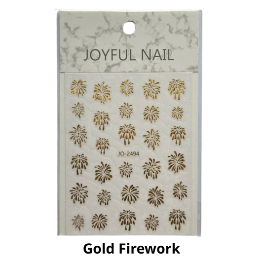 Firework Nail Sticker
