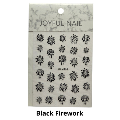Firework Nail Sticker