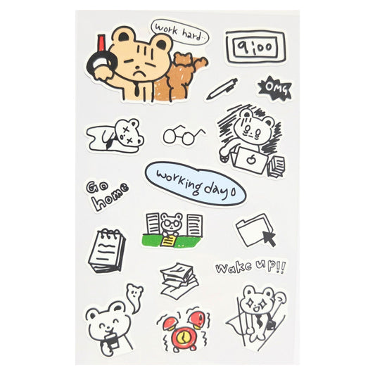 Cute Doodle Art - Working Day