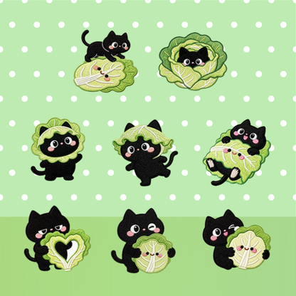 Embroidery Patches - Kiki  - Lettuce