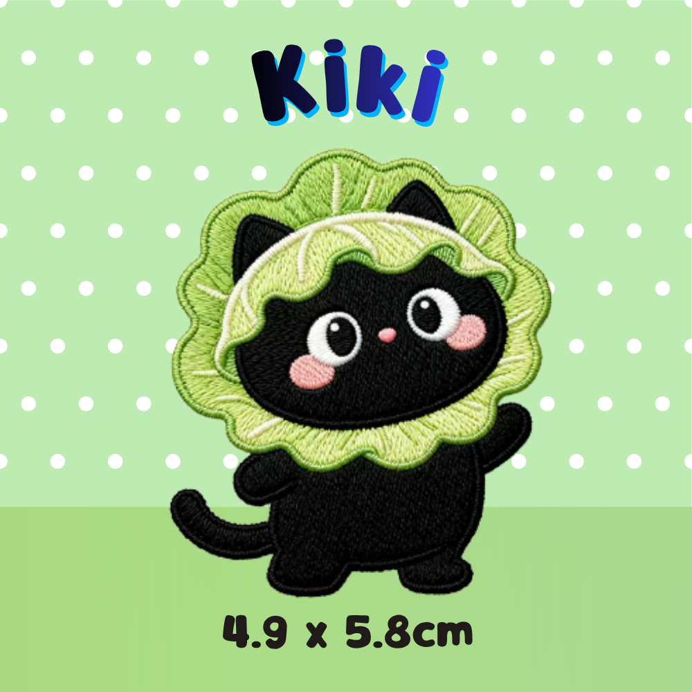 Embroidery Patches - Kiki  - Lettuce