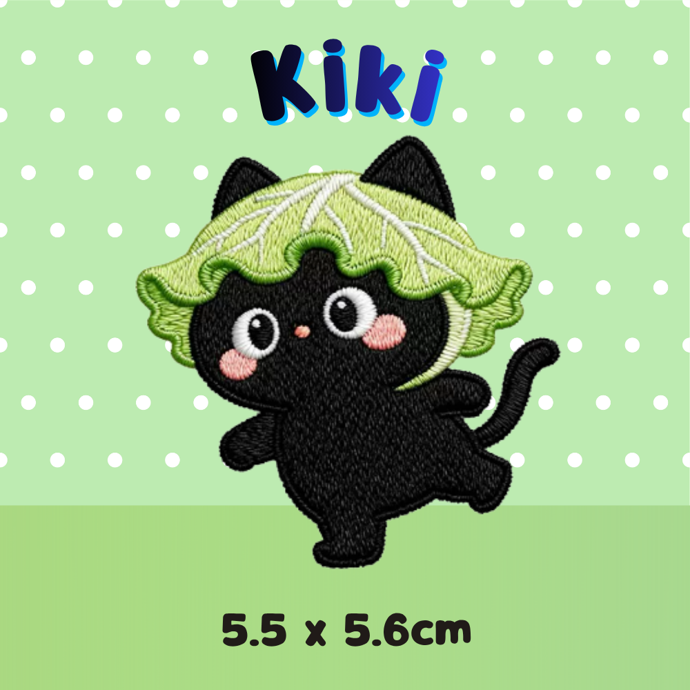Embroidery Patches - Kiki  - Lettuce
