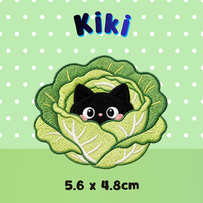 Embroidery Patches - Kiki  - Lettuce