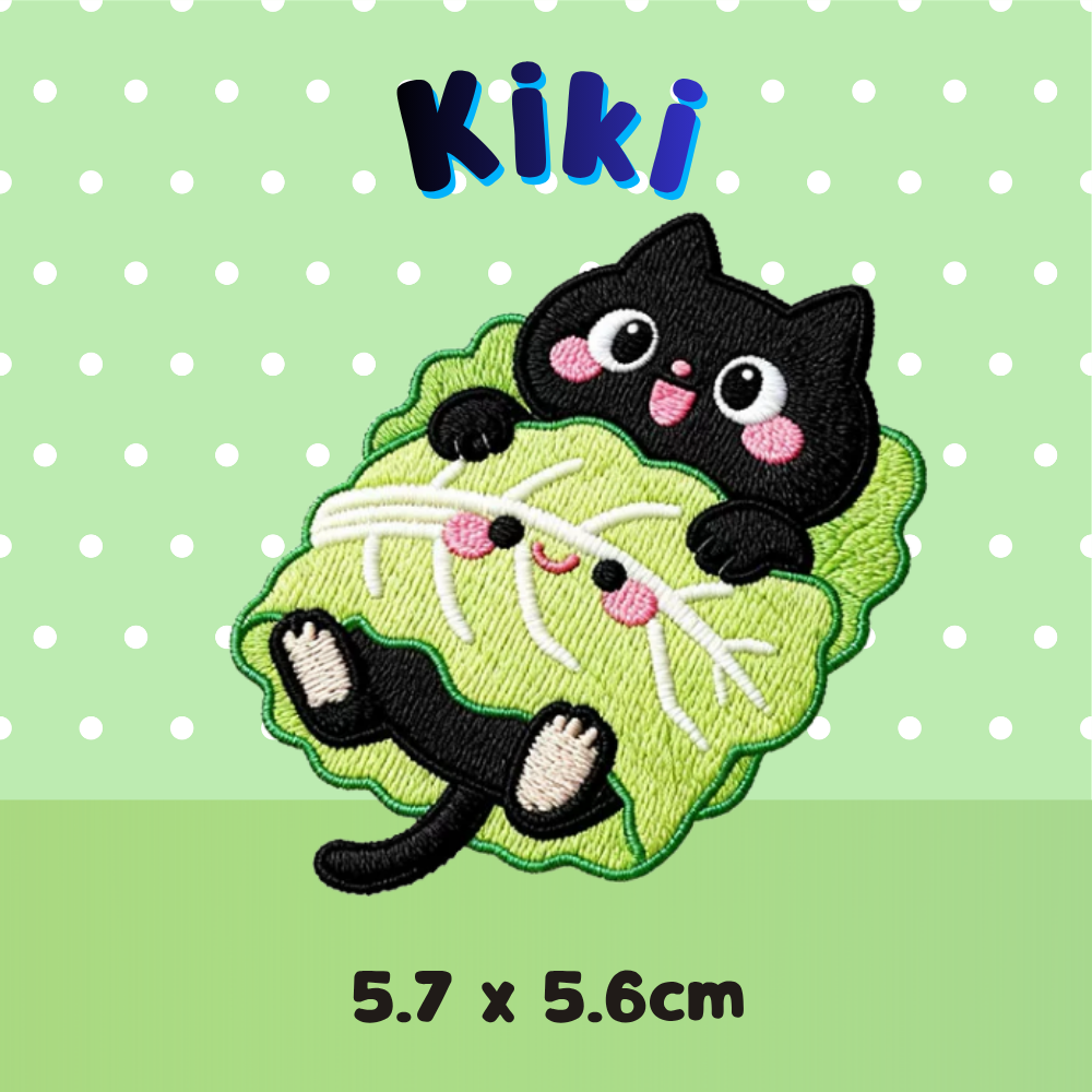 Embroidery Patches - Kiki  - Lettuce