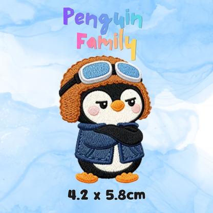Embroidery Patches - Penguin Family