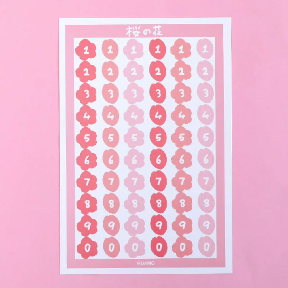 Number Sticker