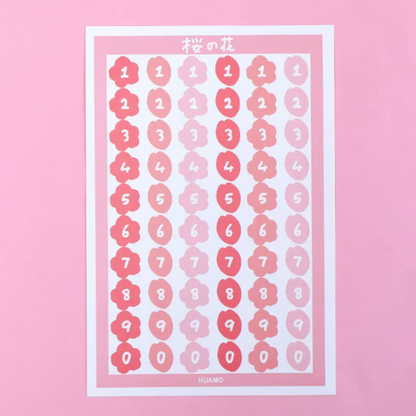 Number Sticker