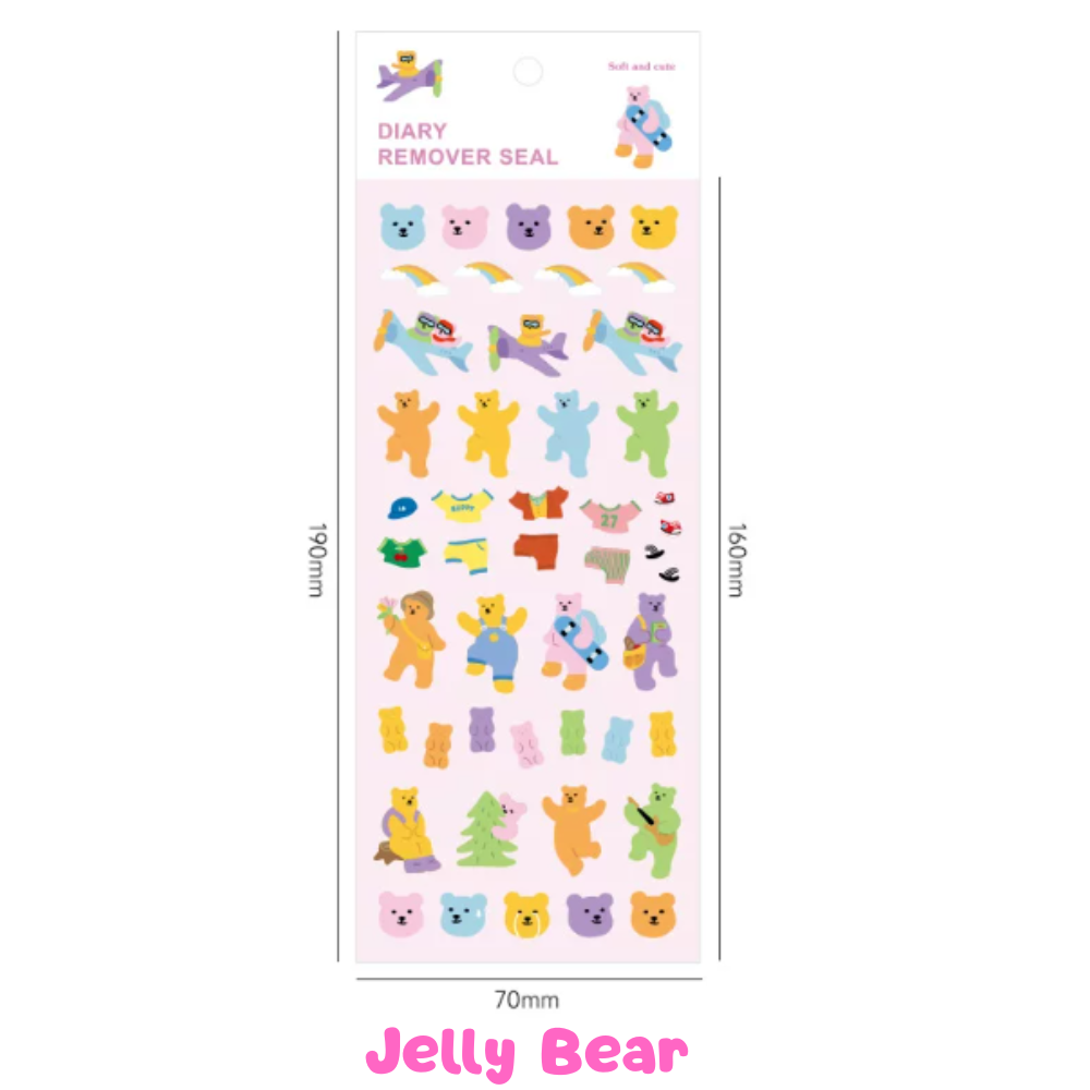 Cute Bear Holographic Sticker