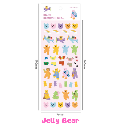 Cute Bear Holographic Sticker