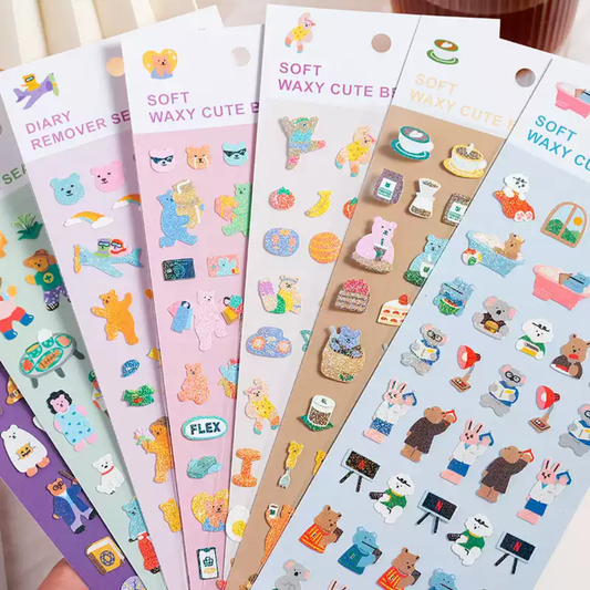 Cute Bear Holographic Sticker