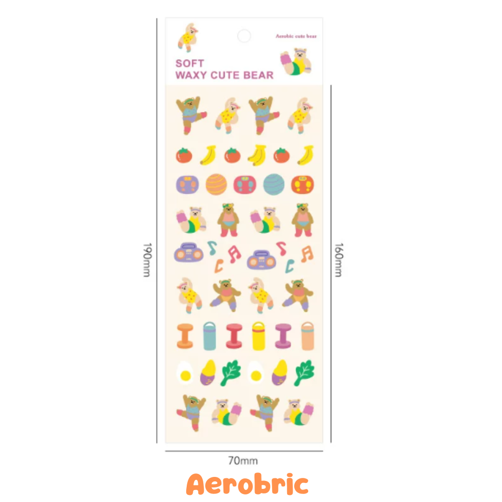 Cute Bear Holographic Sticker