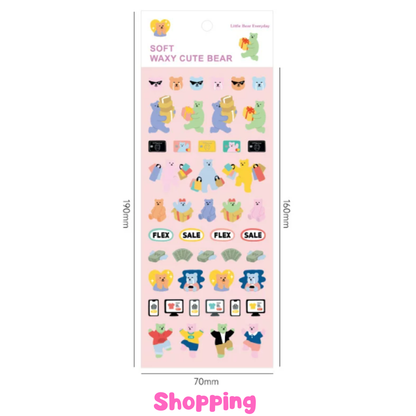 Cute Bear Holographic Sticker