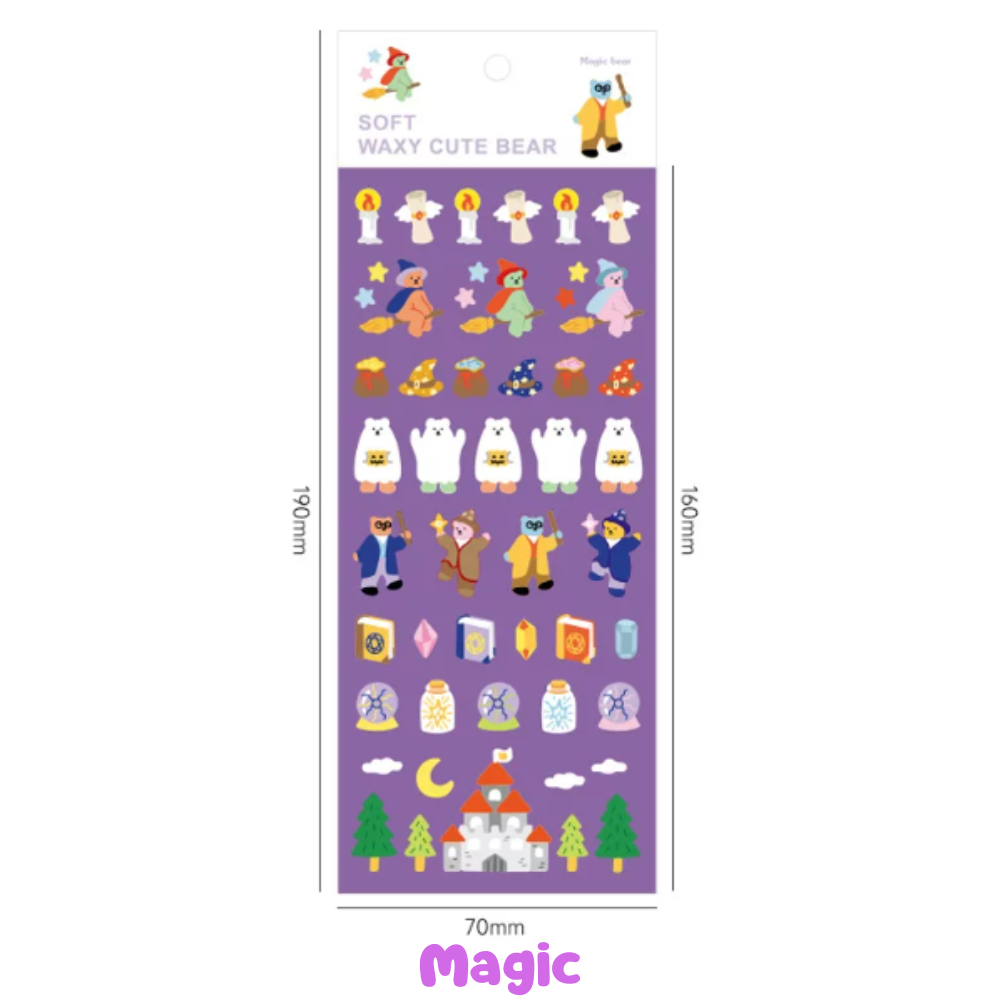 Cute Bear Holographic Sticker