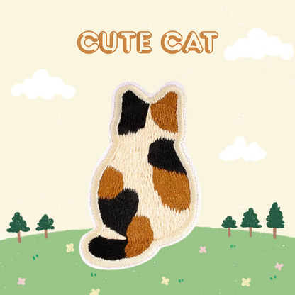 Embroidered Patches - Cats Back
