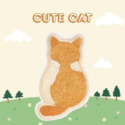 Embroidered Patches - Cats Back
