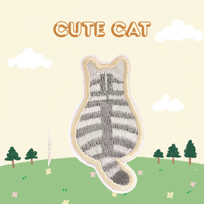 Embroidered Patches - Cats Back