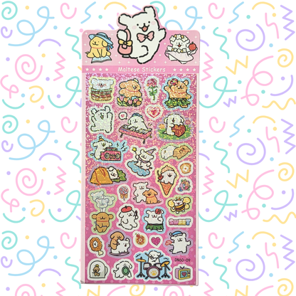 Maltese Holographic stickers