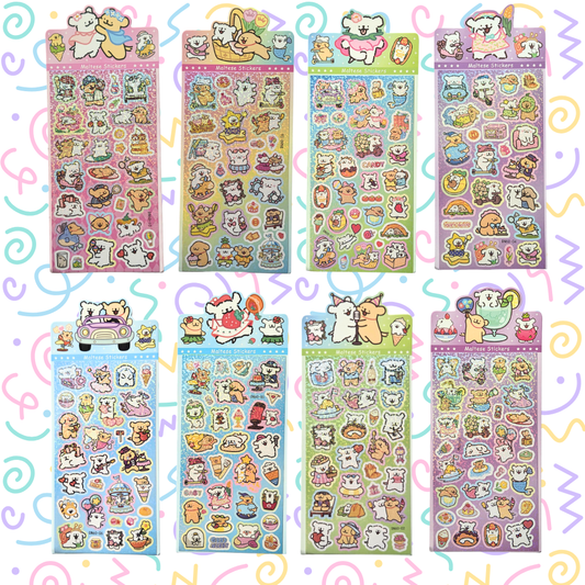 Maltese Holographic stickers