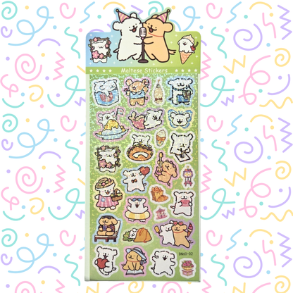 Maltese Holographic stickers