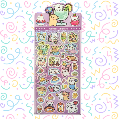 Maltese Holographic stickers