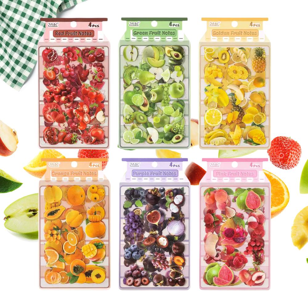 Fruit PET Sticker (4 Sheets/Pack)