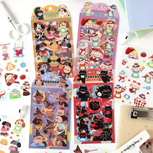Fantasy Park PET Sticker (4 Sheets/ Pack)