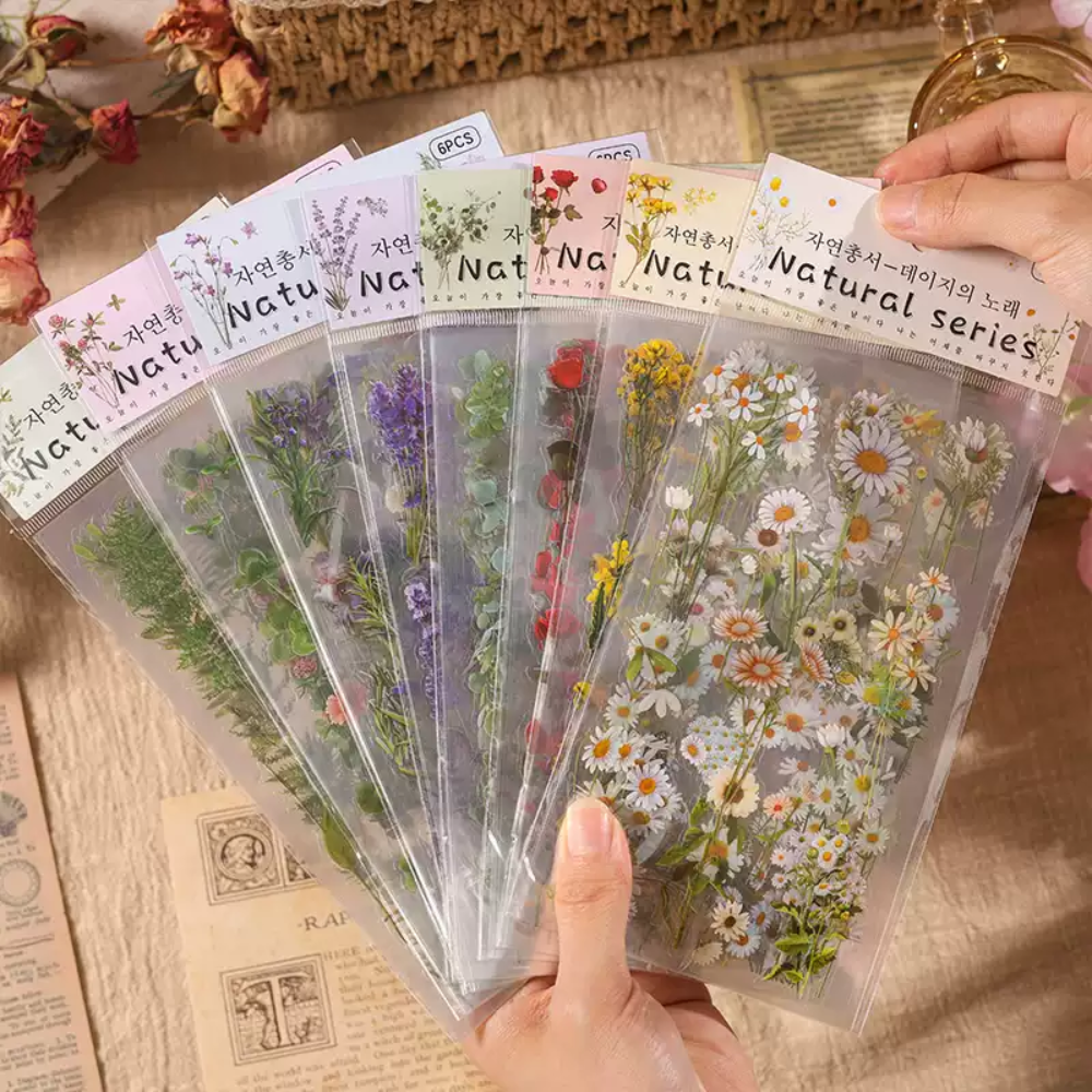 Plant PET Sticker (6 Sheets/ Pack)