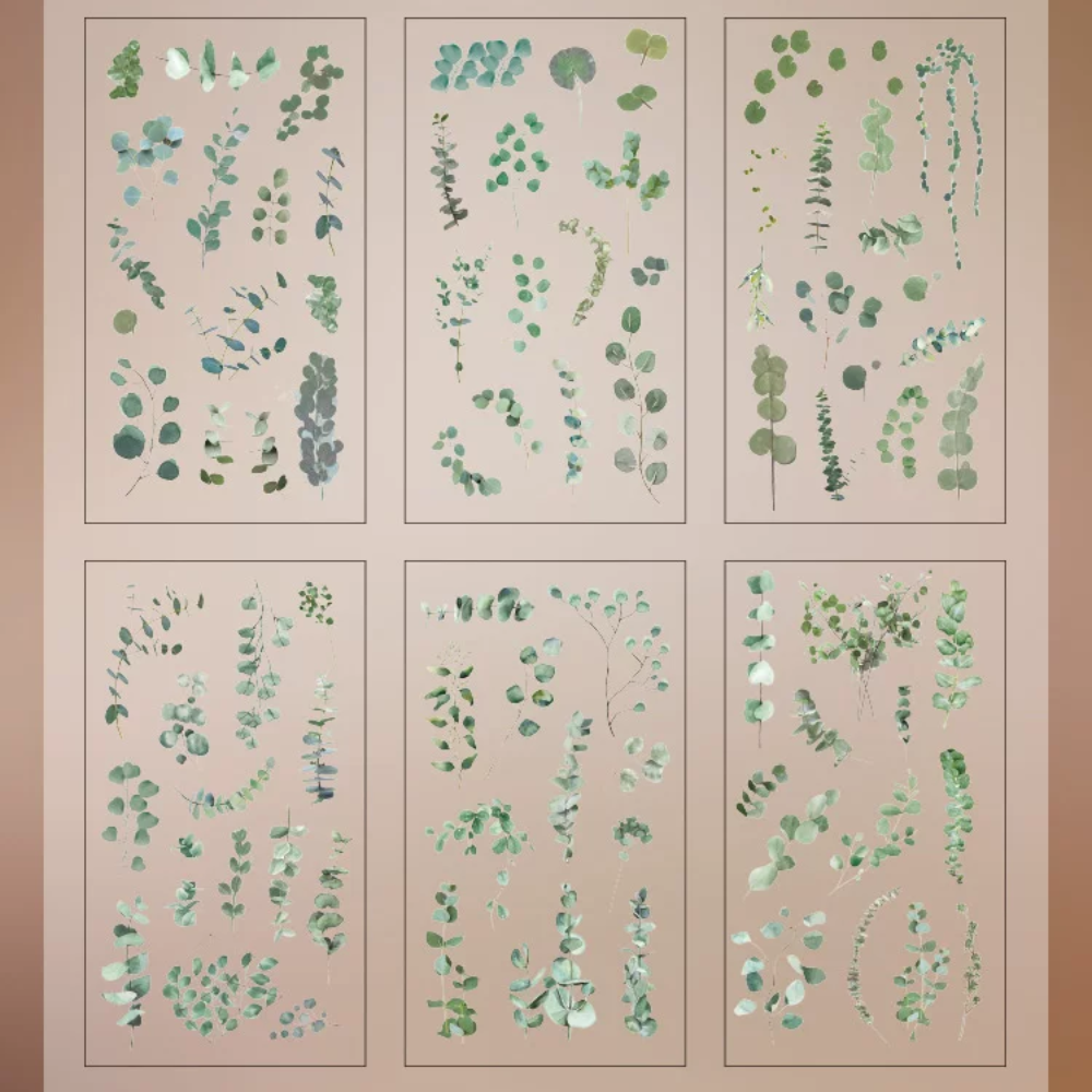 Plant PET Sticker (6 Sheets/ Pack)