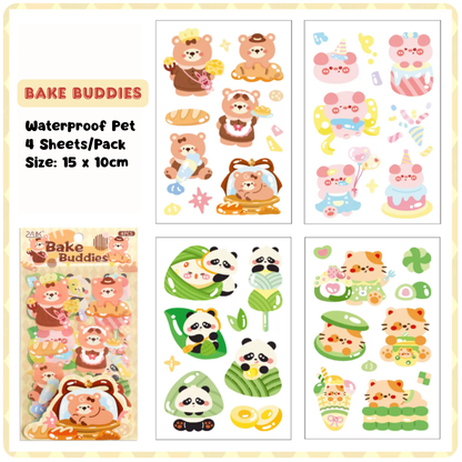 Animals PET Sticker (4 Sheets/ Pack)