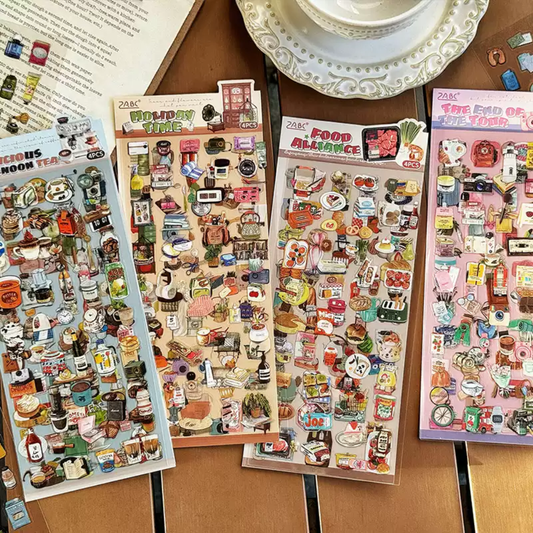 Holiday PET Sticker (4 Sheets/ Pack)