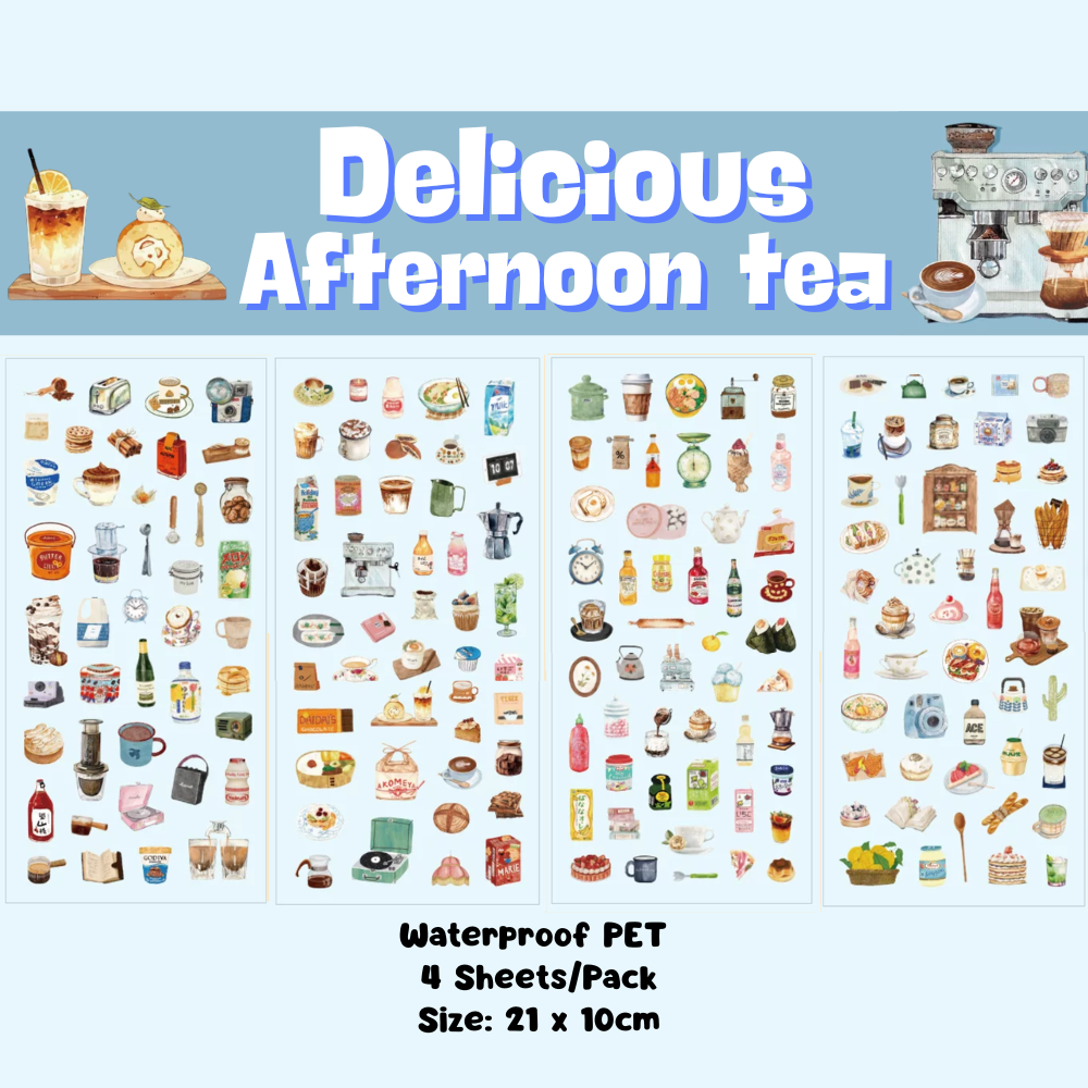 Holiday PET Sticker (4 Sheets/ Pack)