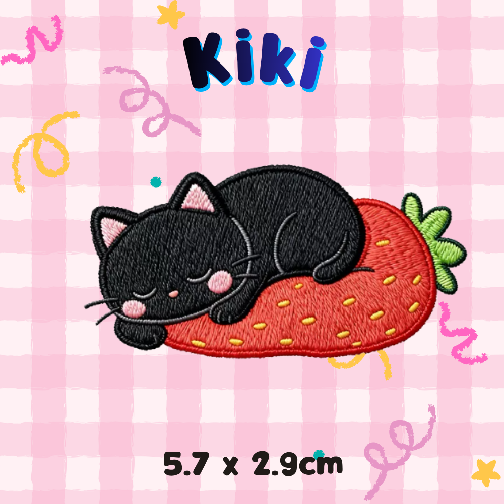 Embroidery Patches - Kiki  - Strawberry