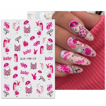 Graffiti Nail Art Stickers