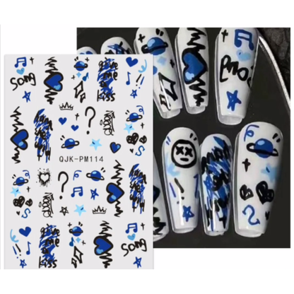 Graffiti Nail Art Stickers