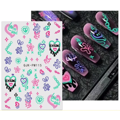 Graffiti Nail Art Stickers