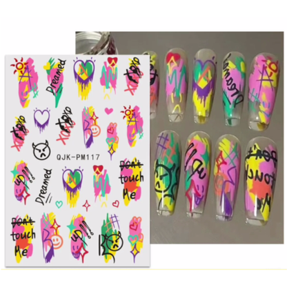 Graffiti Nail Art Stickers