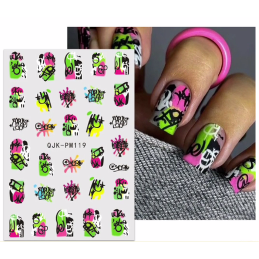 Graffiti Nail Art Stickers