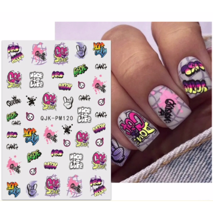 Graffiti Nail Art Stickers