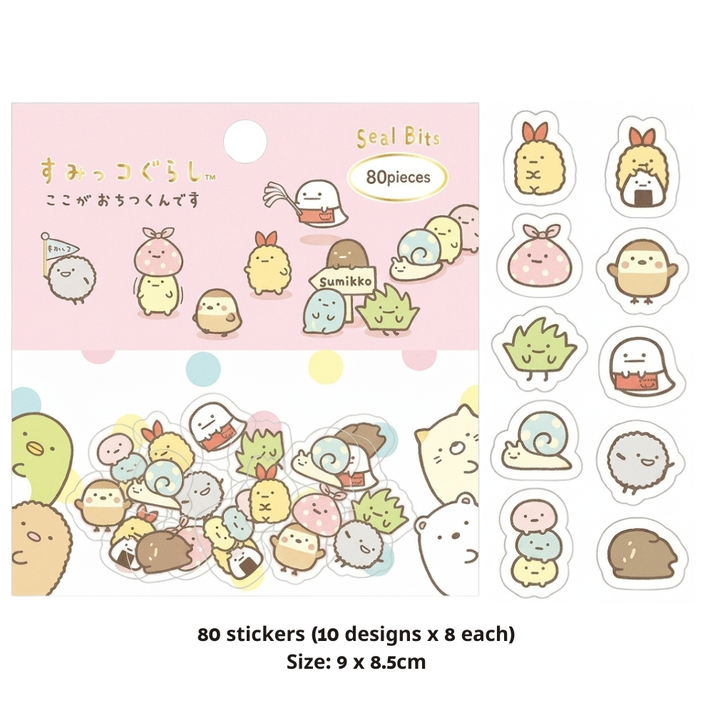 Cartoon PET Sticker (80pieces)